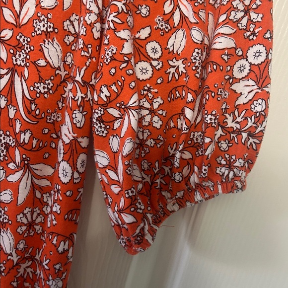 Boden Floral Print Mini Jersey Shirt Dress Short Sleeves Pockets Collar 8R - Picture 4 of 9